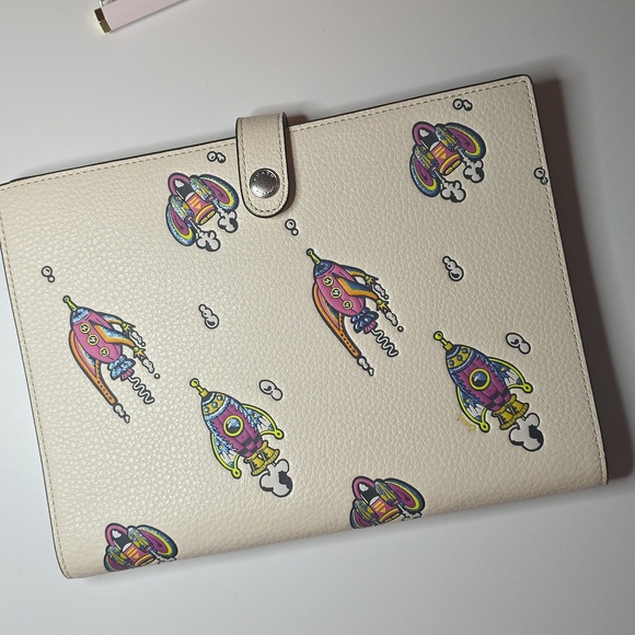 Coach Colorful Rocket Print Notebook Cover - pebbled leather - Picture 2 of 16